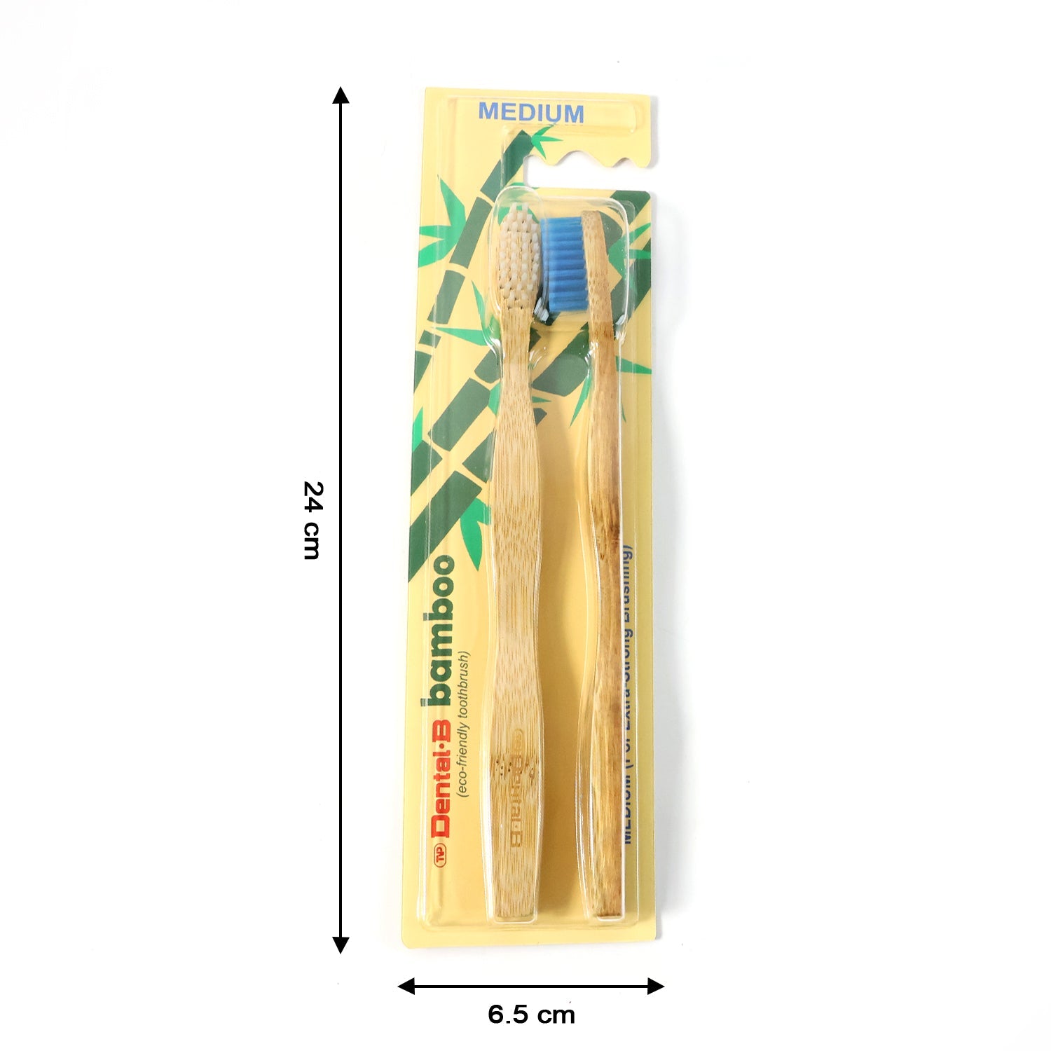 Eco-Friendly Bamboo Toothbrush Twin Pack (12 Packets Ã— 24 Pieces)