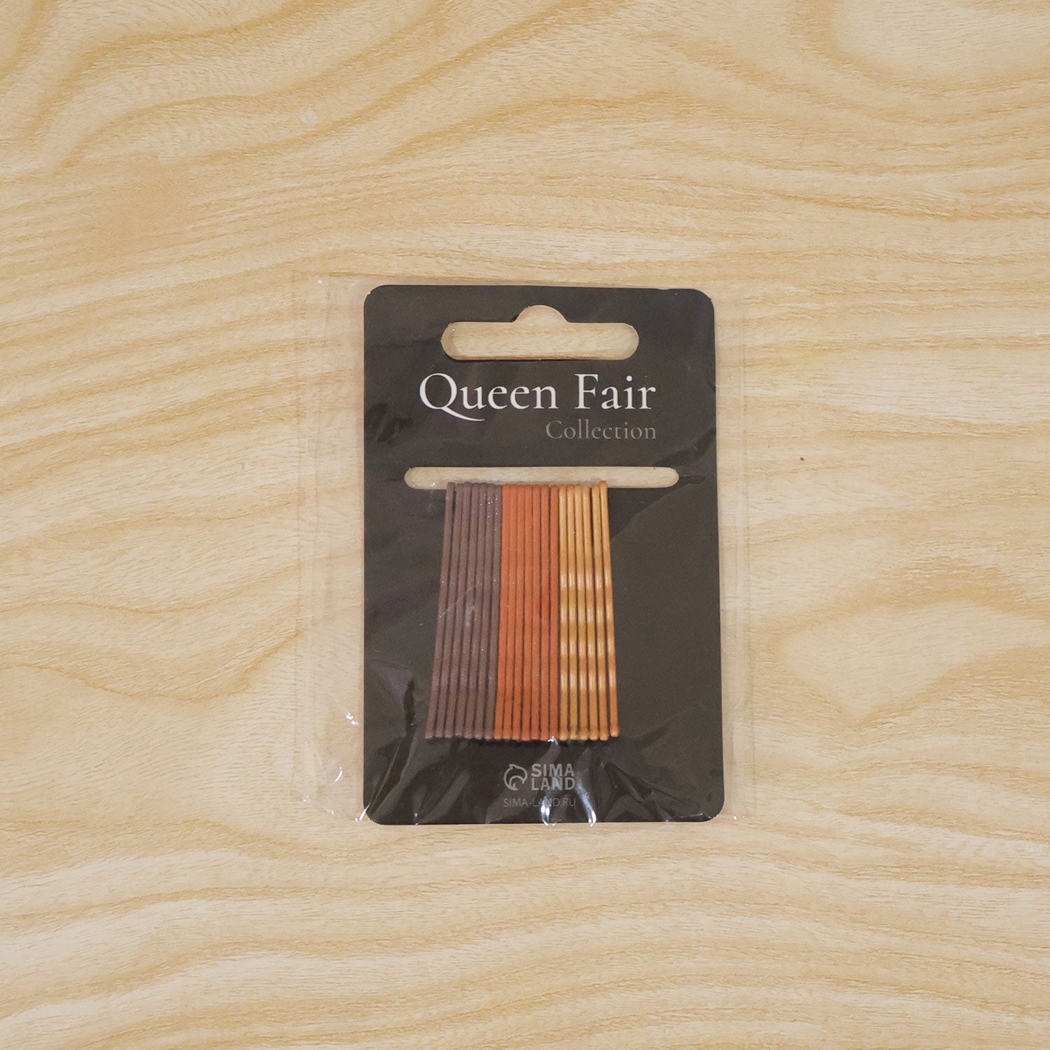 Earth tone bobby pins white bg