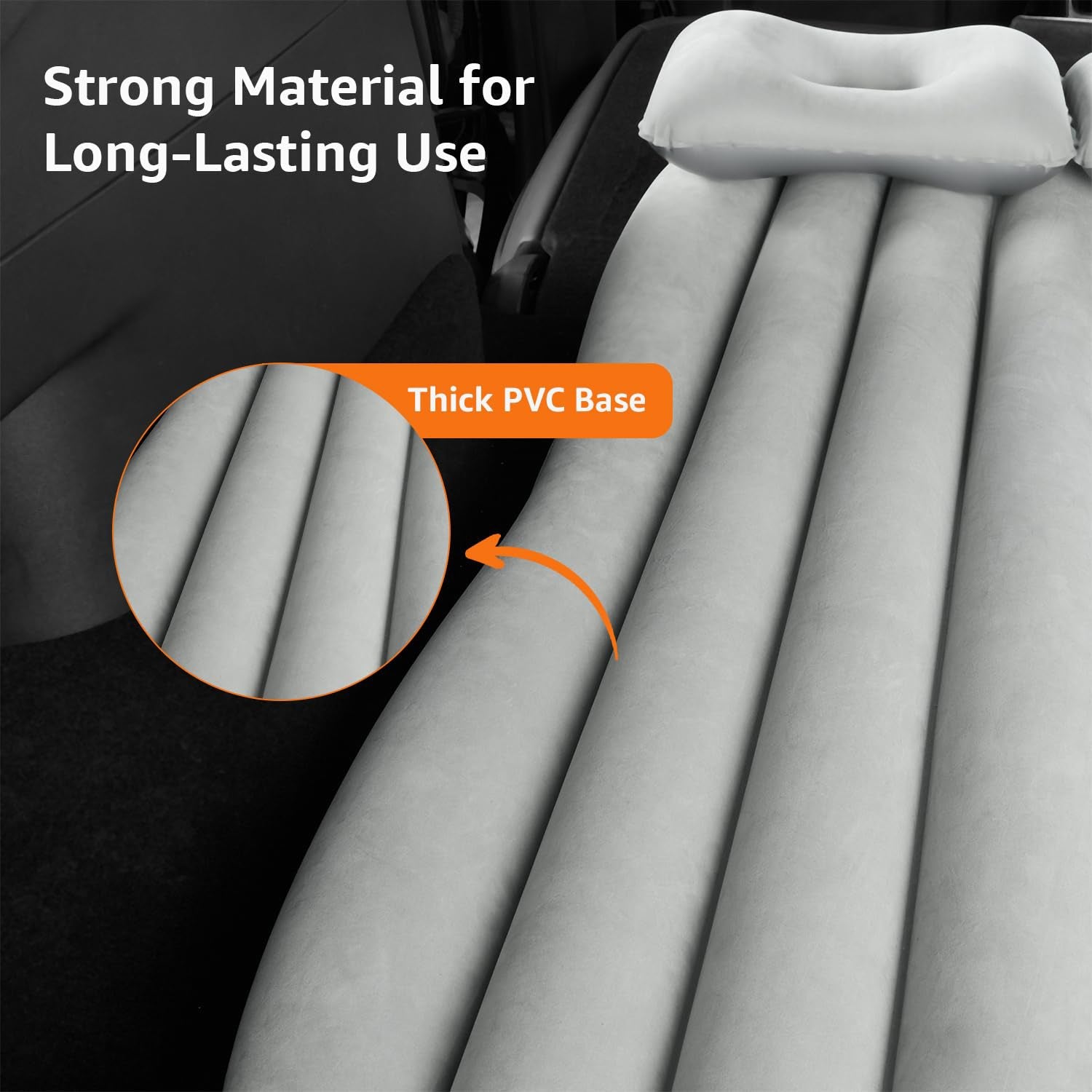 Car Air Mattress Bed Set with Inflatable Pillows and Cushions (1 Set / Mix Design)