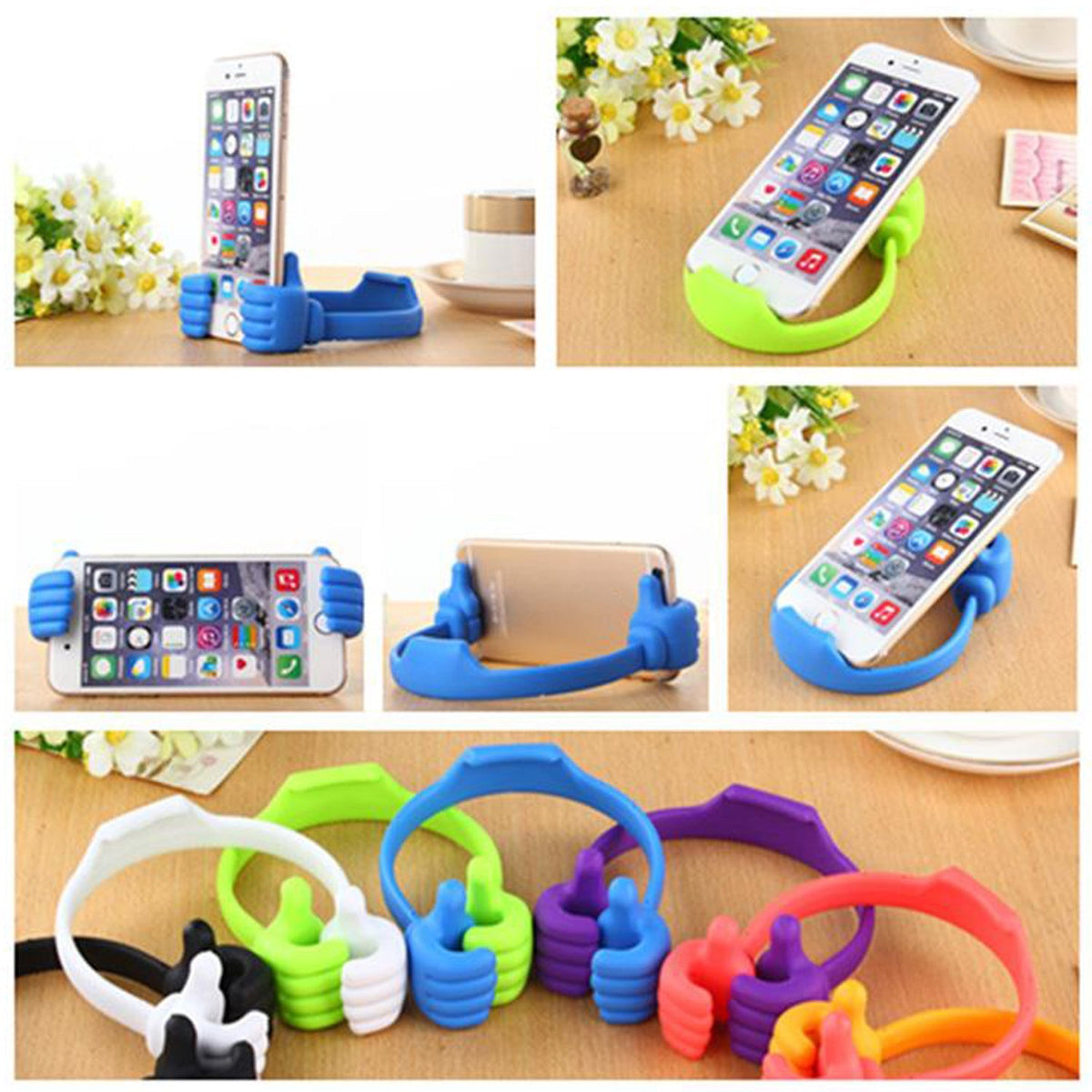 Hand-Shaped Mobile Stand â€“ Universal Support for Home & Office (1 Pc, With Color Box)