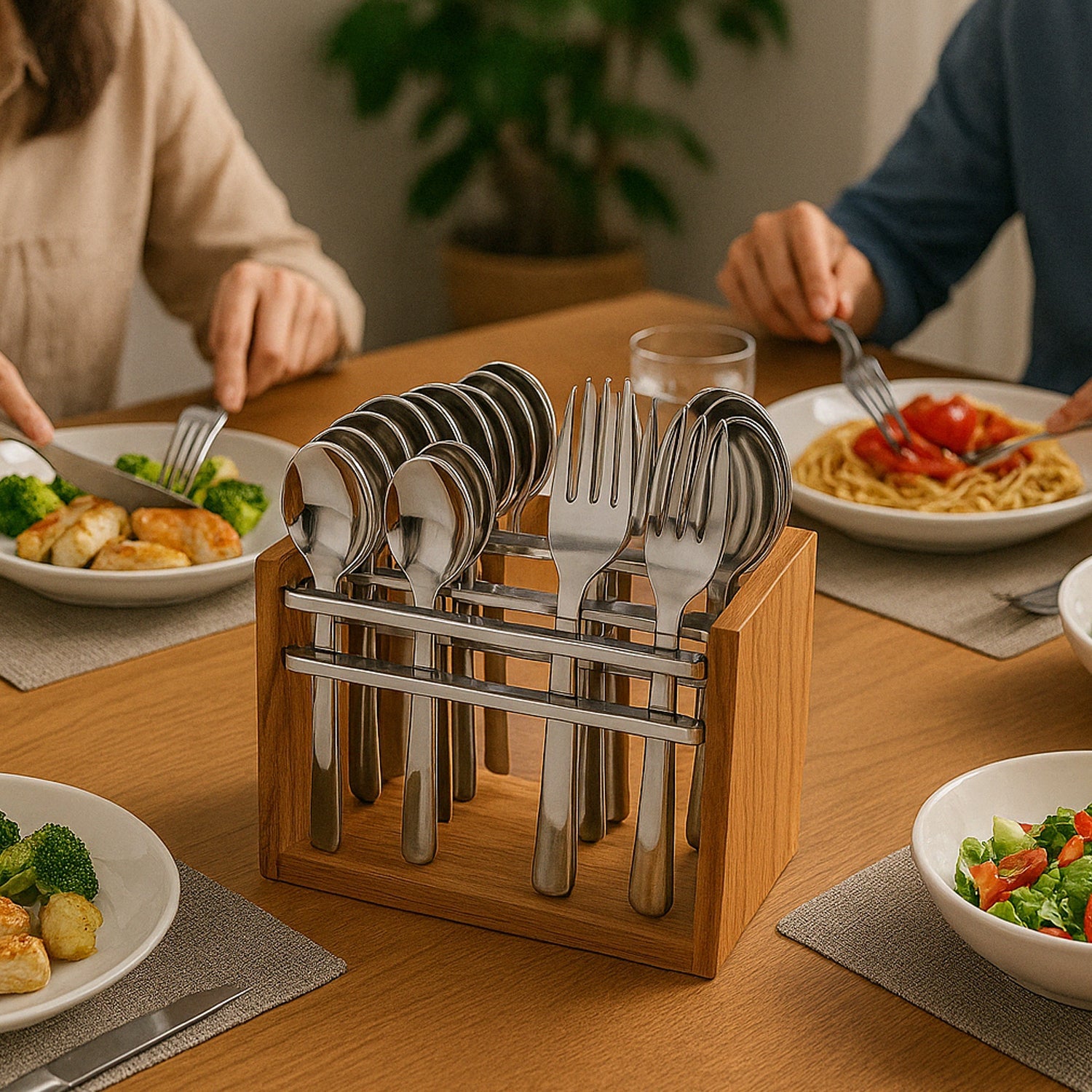 Apex Premium Stainless Steel Cutlery Set pieces