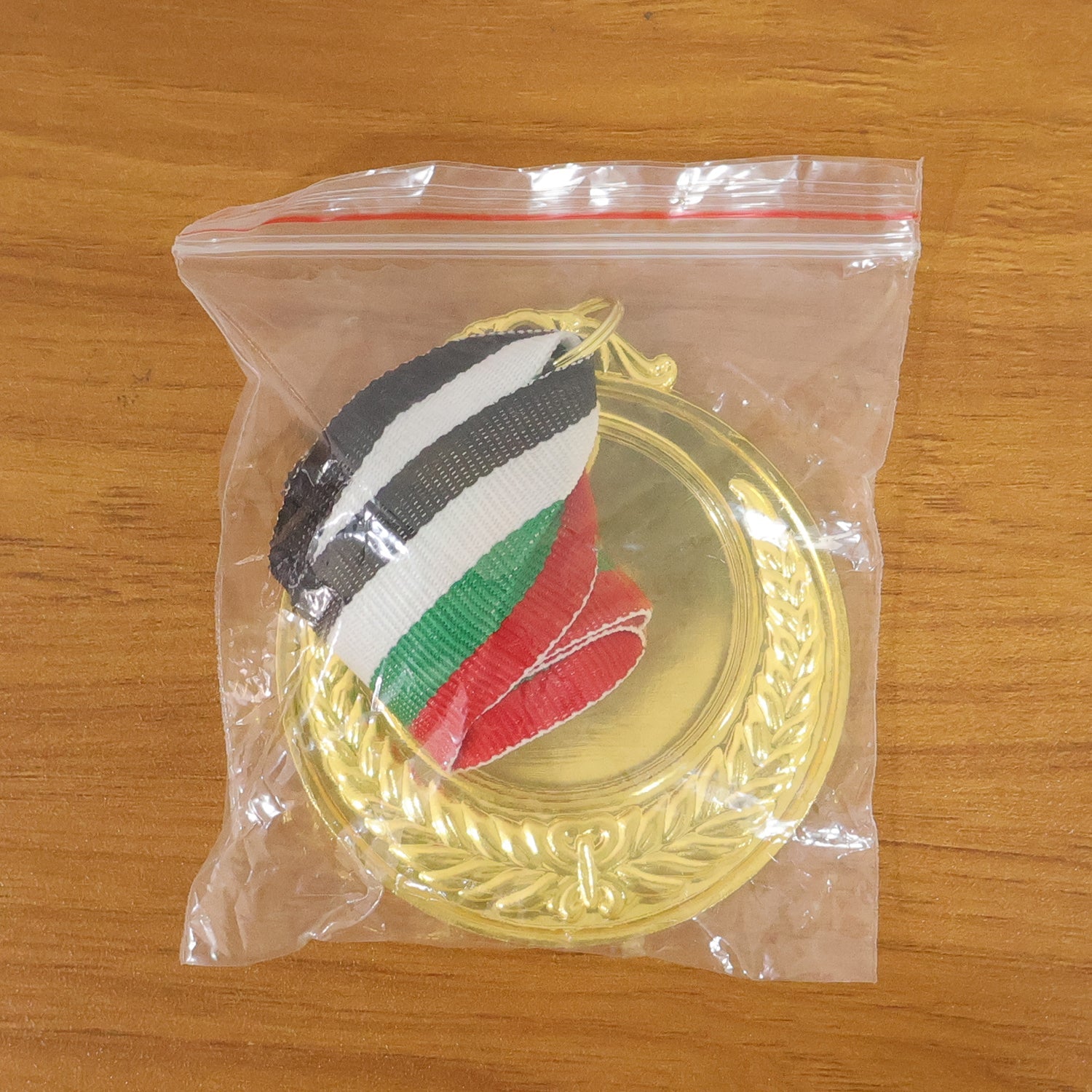 Gold Finish Winner Medal with Ribbon Strap Award Medal (1 Pc)