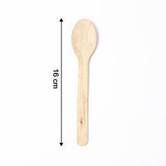 160mm Wooden Spoon – 30 Pcs Pack