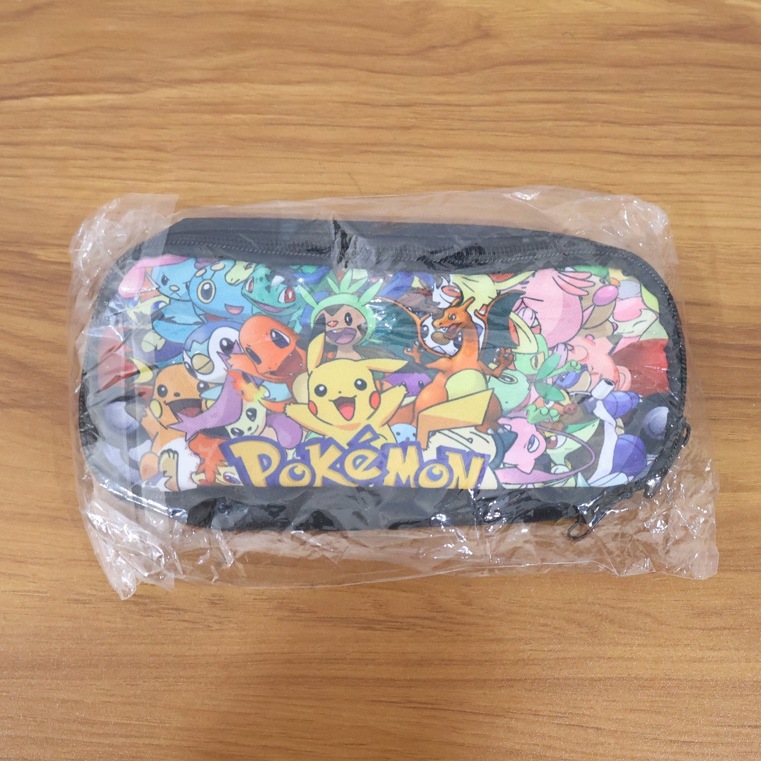 Colorful Cartoon Printed Pencil Pouch for Kids (1 Pc)