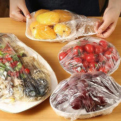 Disposable elastic food storage covers set packaging
