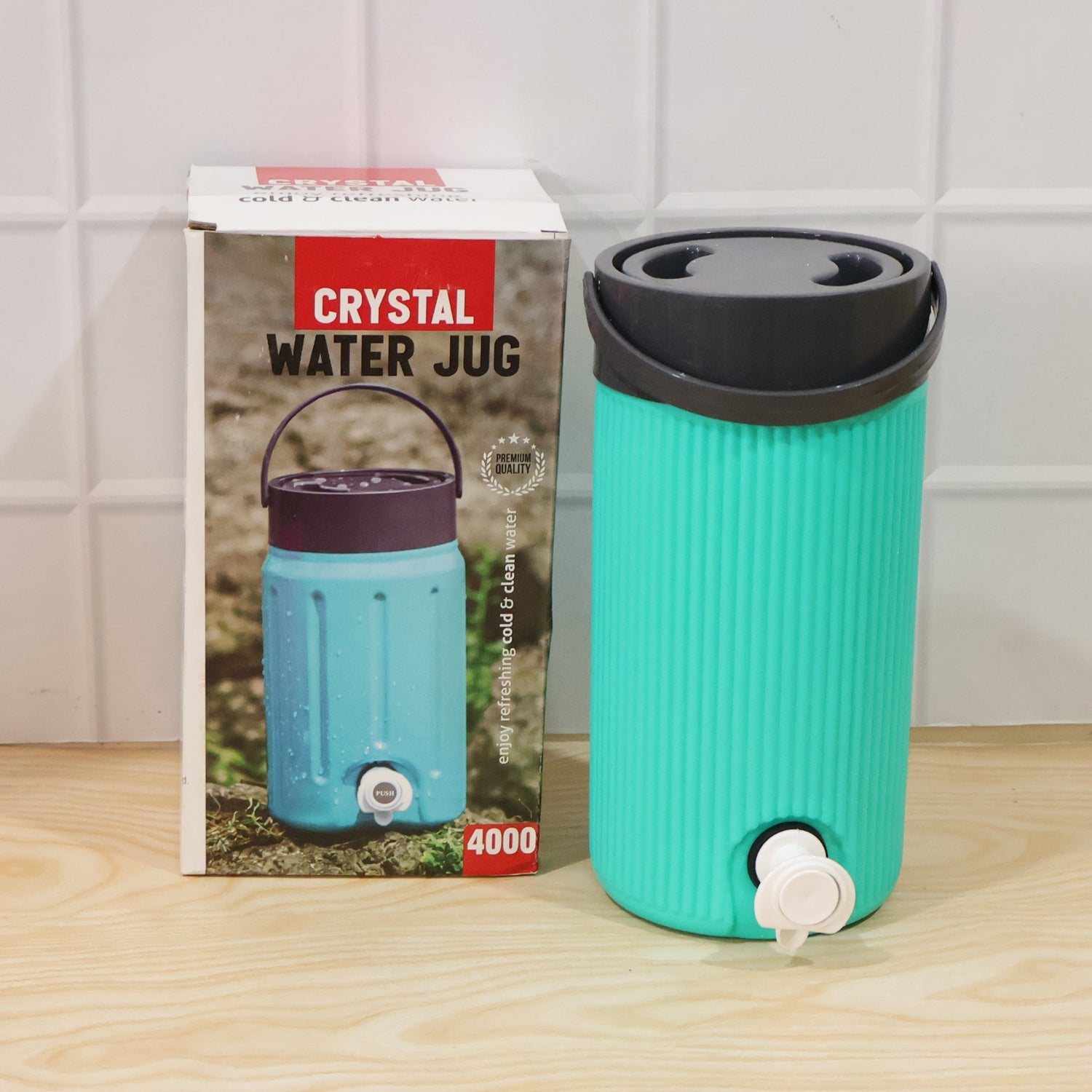 ChillPour insulated water jug close up