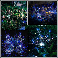 Solar Firework LED Garden Stake Light - (1 Pc)