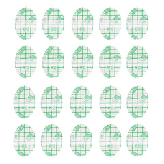 Baby Waterproof Ear Stickers, Heel Invisible Foot Sticker 