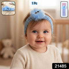 Baby Girl Hair Band soft elastic pom pom headband