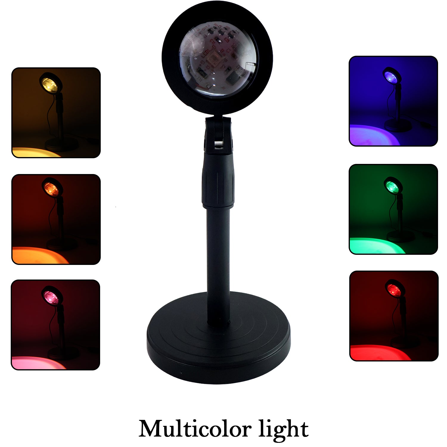 Multi Colors Sunset Lamp Projection comparison