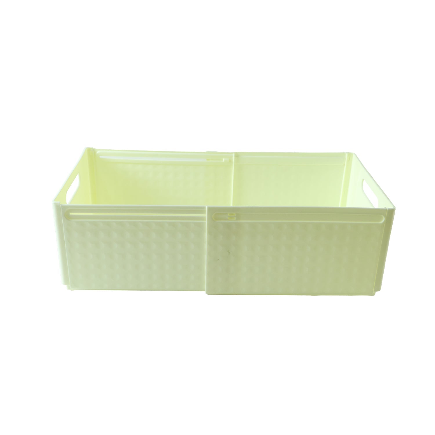 Foldable storage box on white background