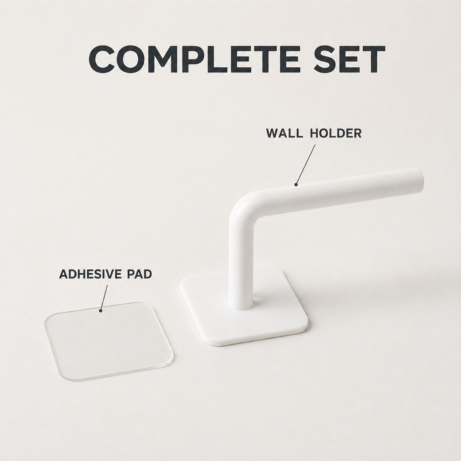 Wall hook white bg
