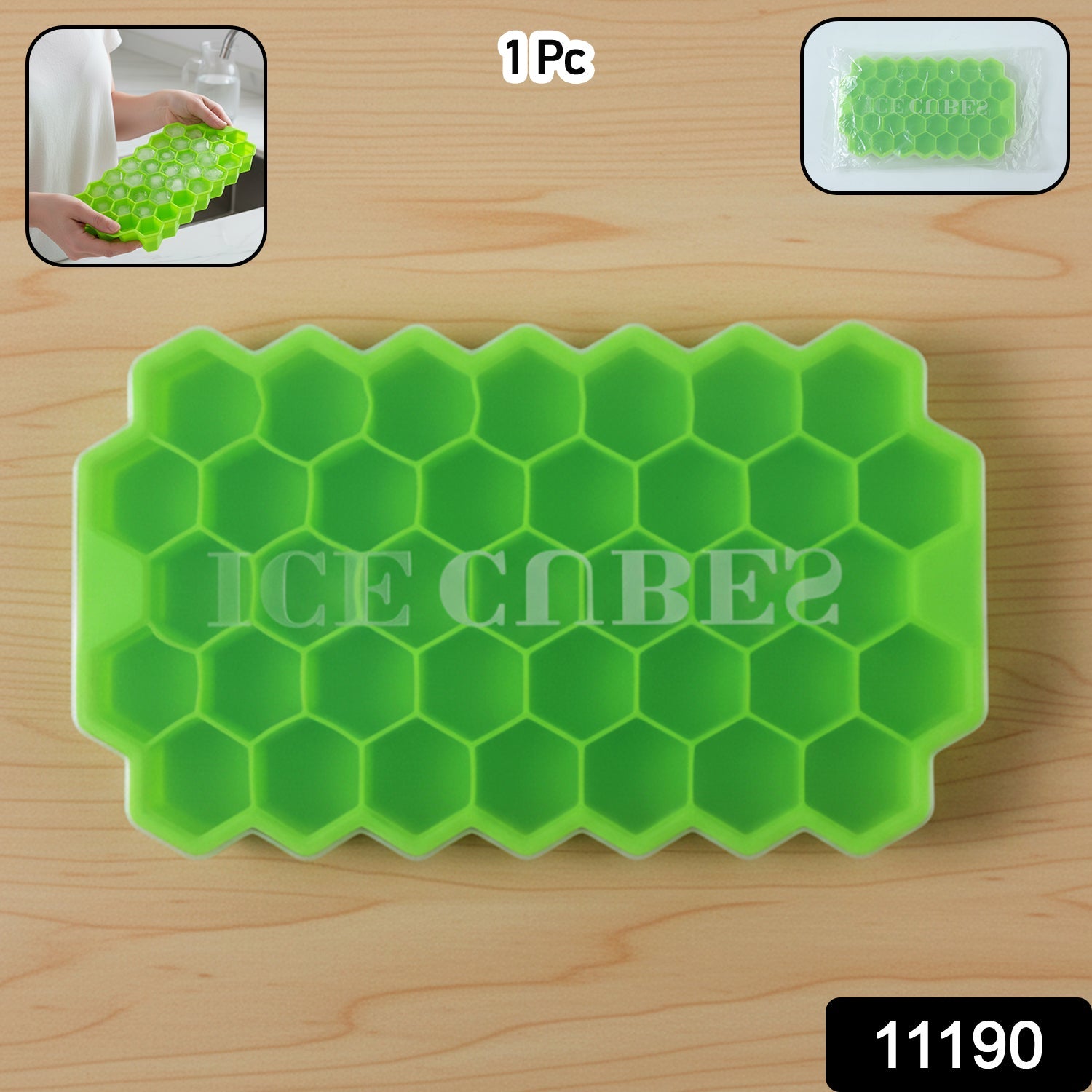 honeycomb shape ice cube mold tray silicone