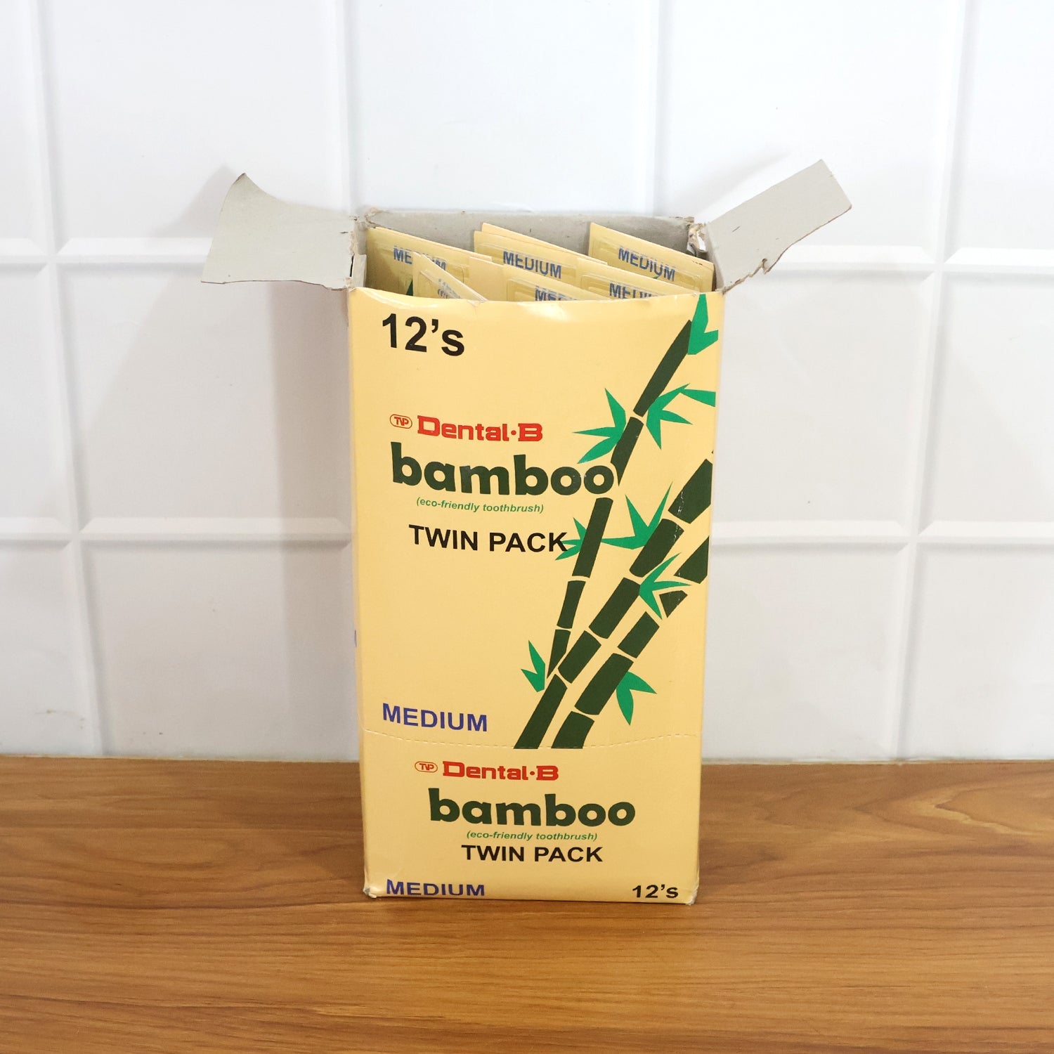Eco-Friendly Bamboo Toothbrush Twin Pack (12 Packets Ã— 24 Pieces)