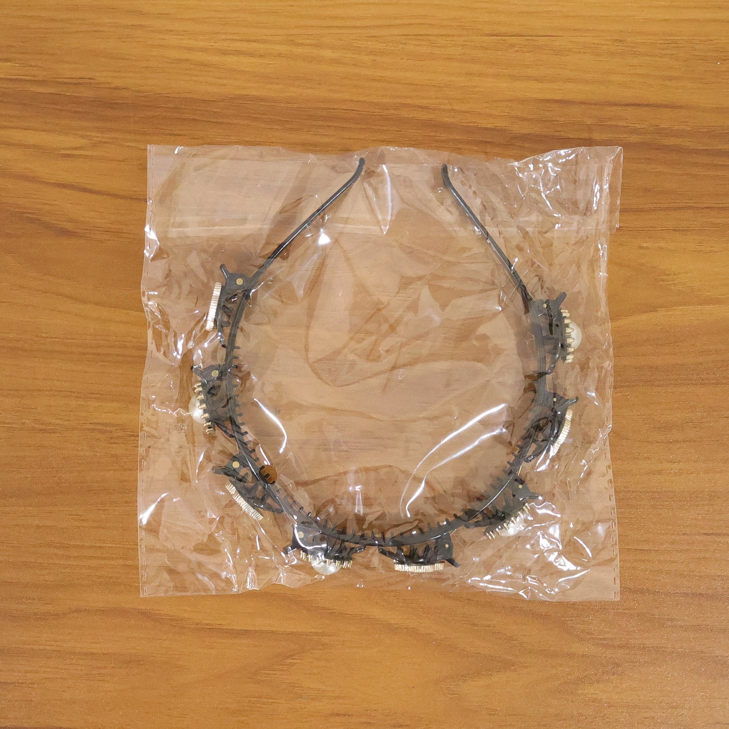Premium Decorative Headband Stylish Black & Gold Finish Hair Band (1 Pc)