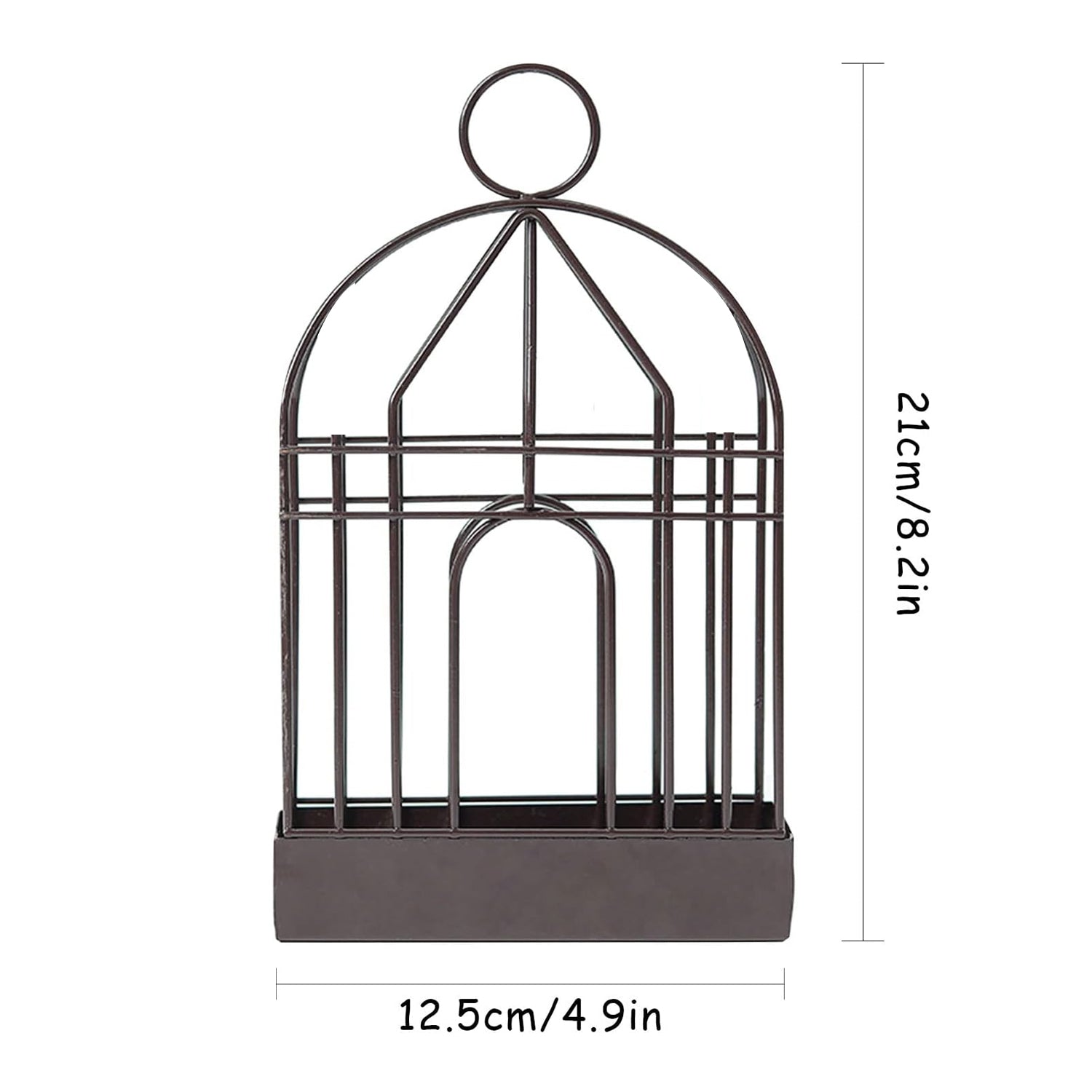 Vintage Iron Mosquito Coil Holder with Birdcage Design