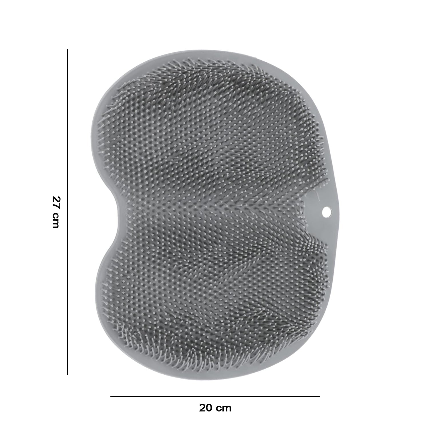Silicone Bathroom Foot Cleaning Scrubber Mat (1 Pc, 27x20 Cm)