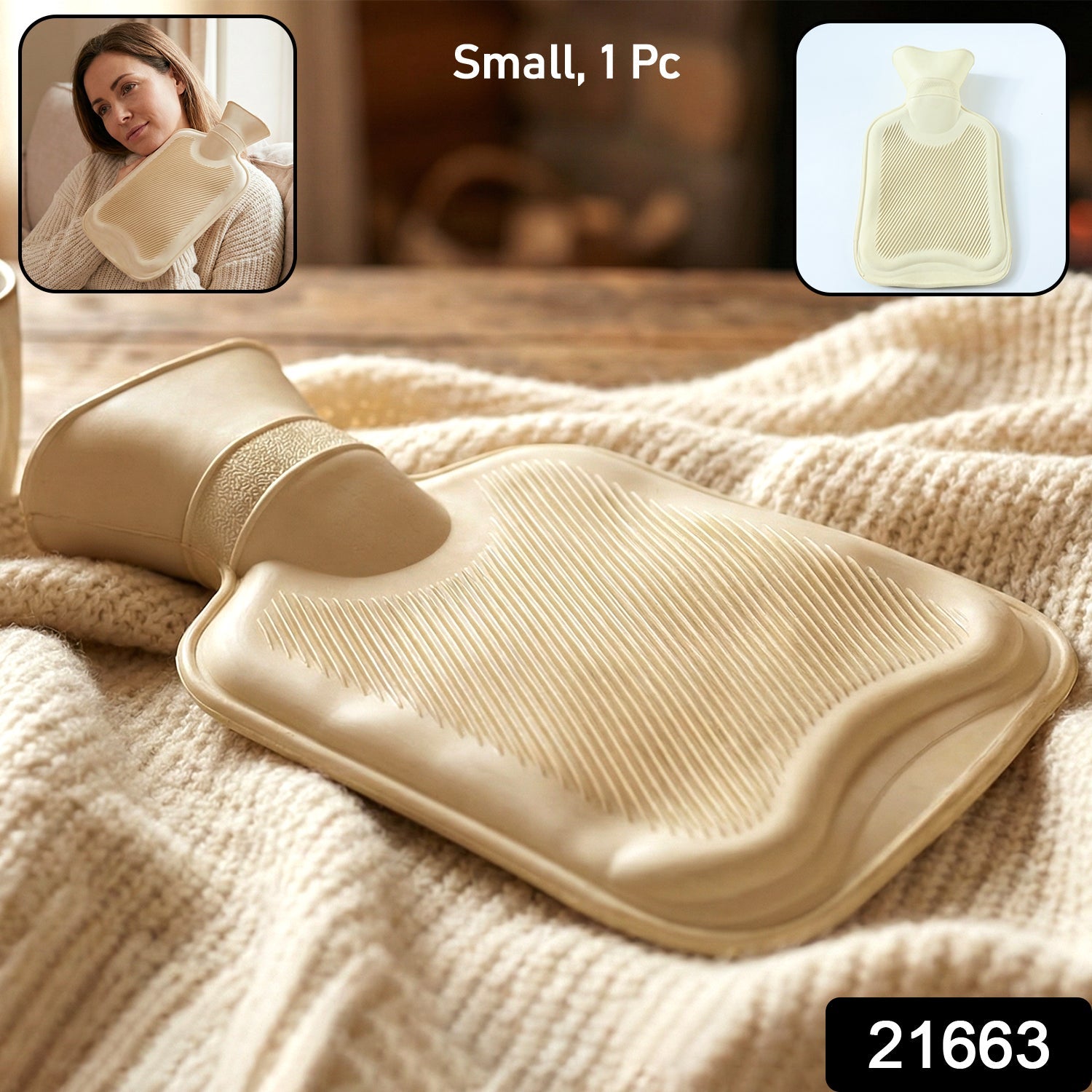 Reusable Hot Water Bag for Pain Relief & Warm Compress Therapy (1 Pc)