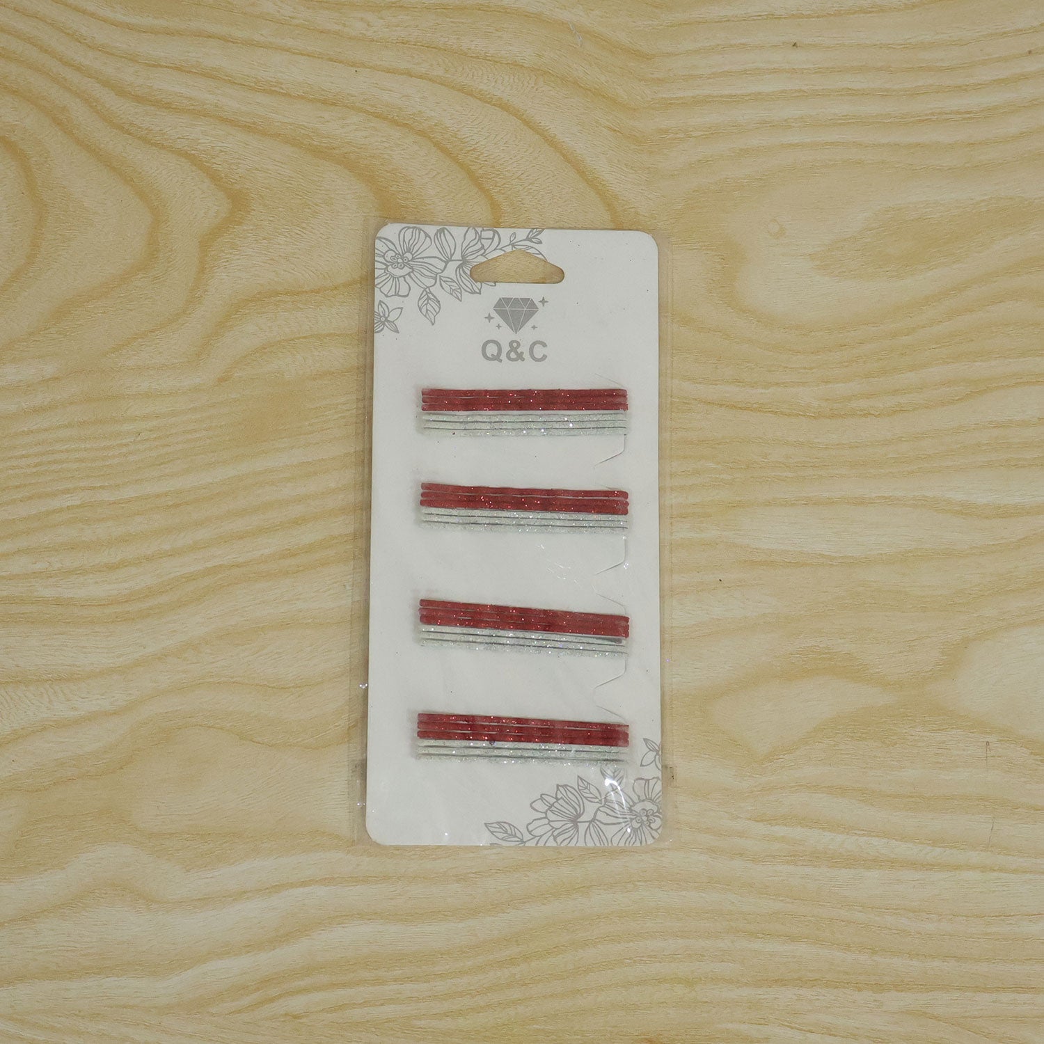 Glitter hair pins styling use