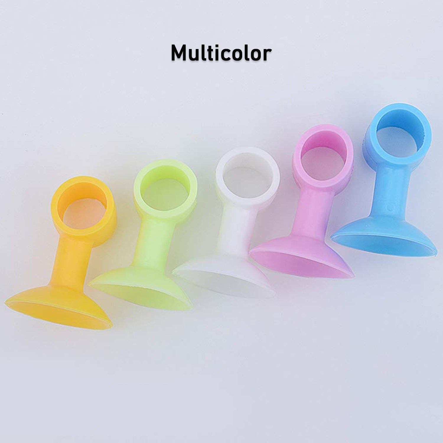 Silicone door stopper wrapped around door handle