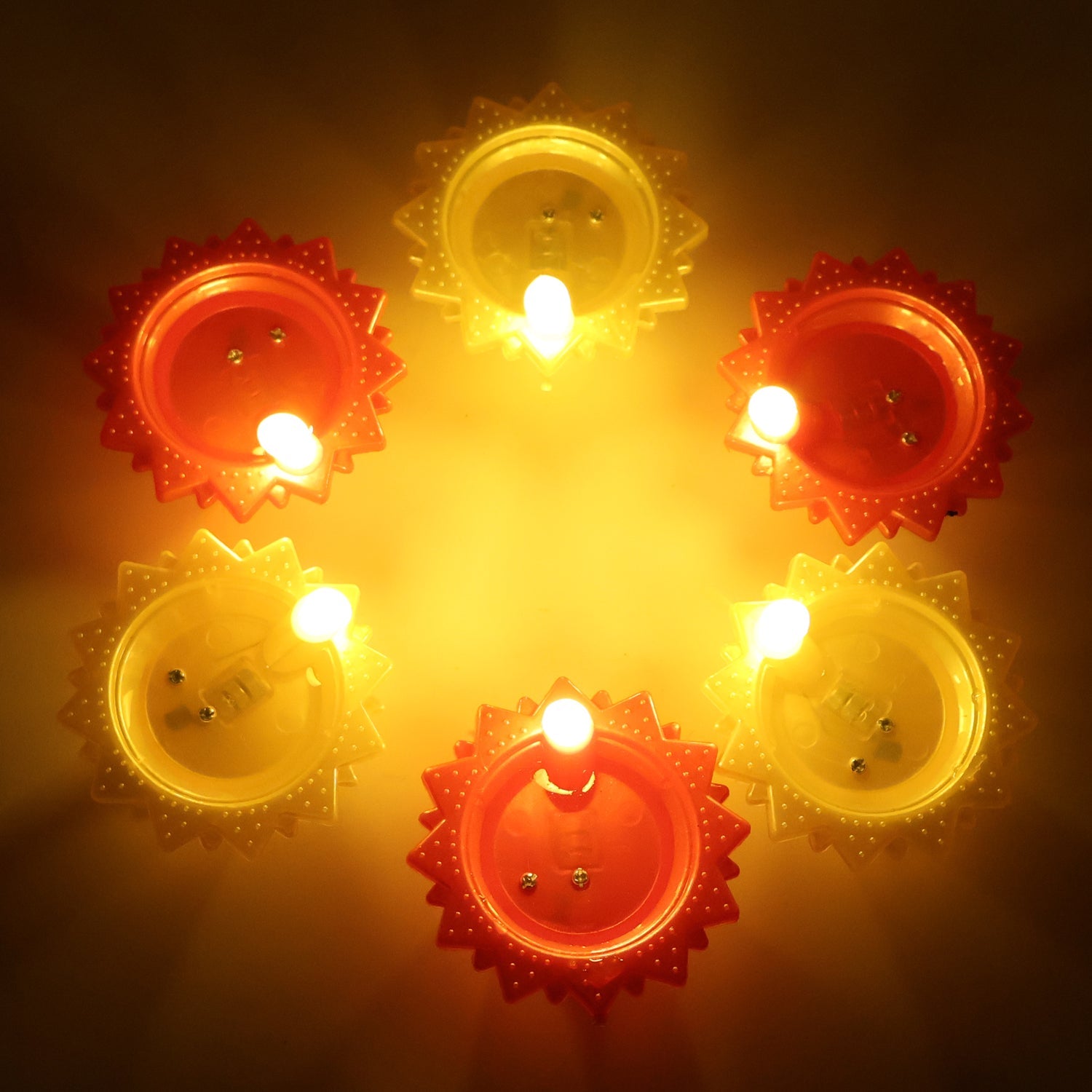 Water Sensor LED Diya Set (6 Pc)