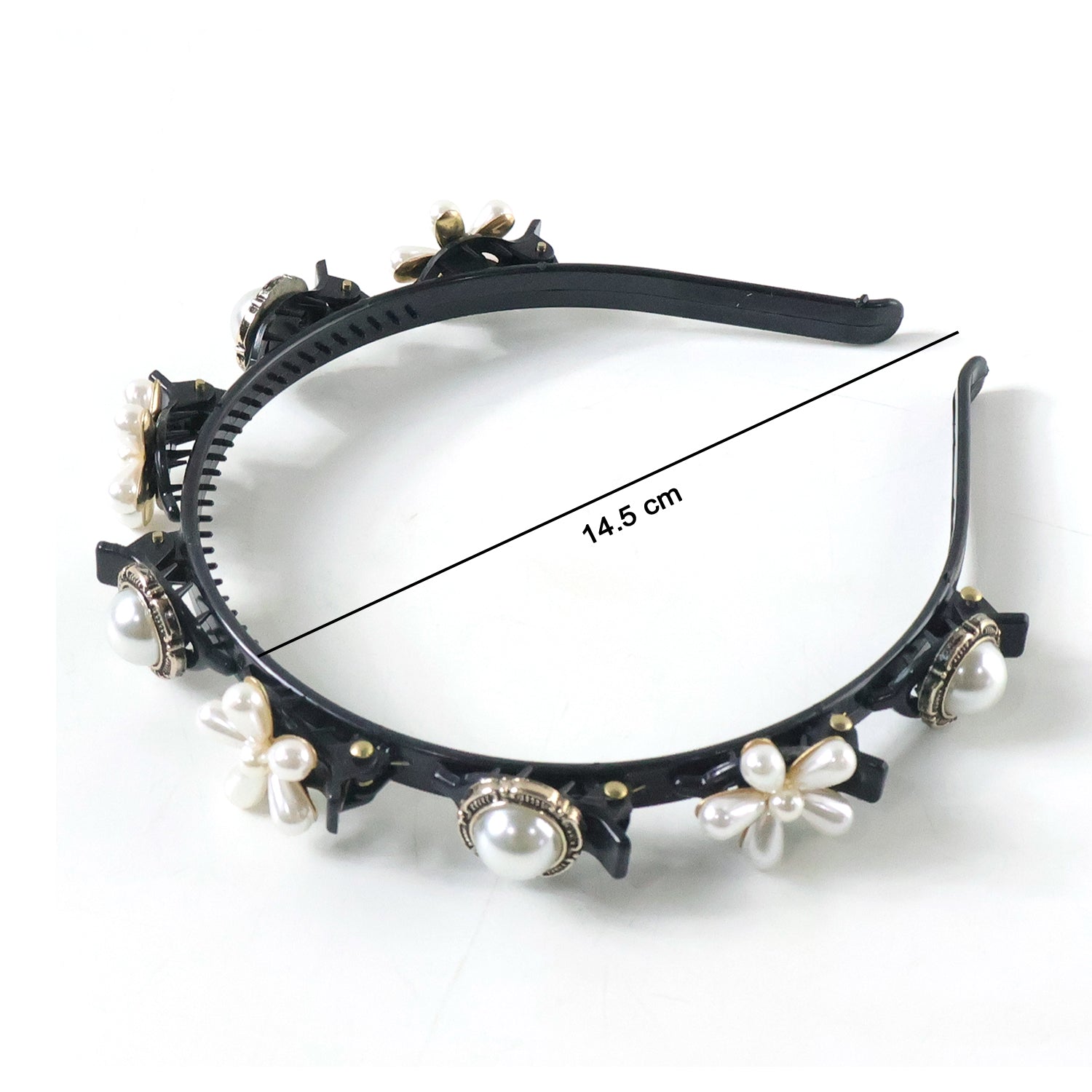 Luxury Pearl Floral Hair Band for Women & Girls (1 Pc)