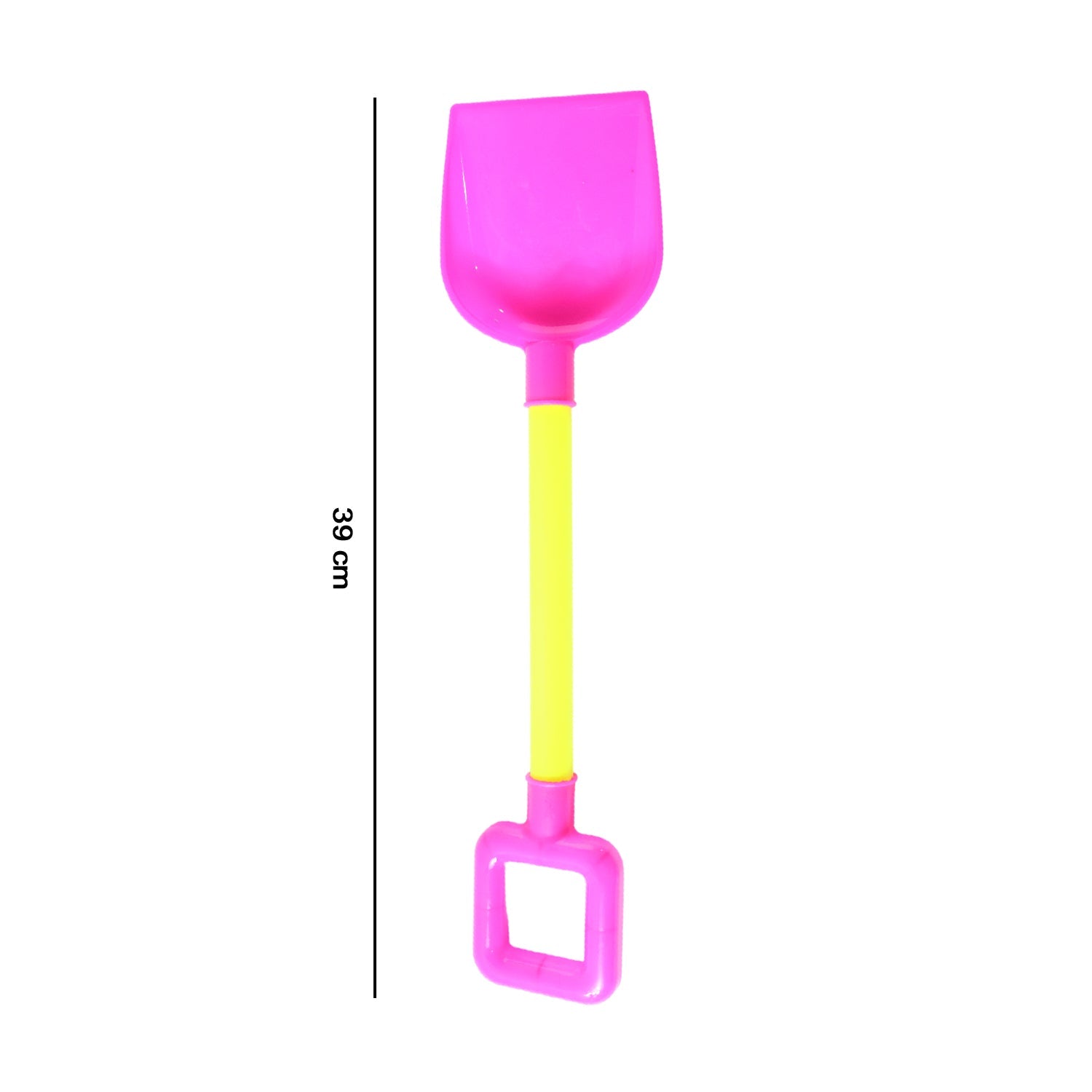 Plastic shovel handle detail