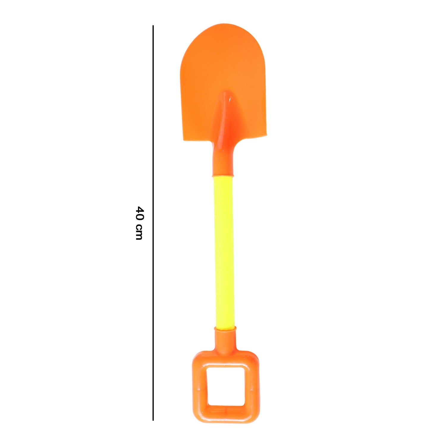 Kids shovel resting on sand outdoors