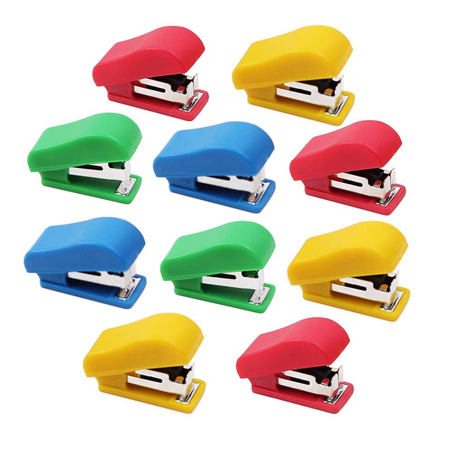 Mini Stapler Set Staples â€“ Assorted Colors | No.10 Staplers with Pins (20 pcs Set)