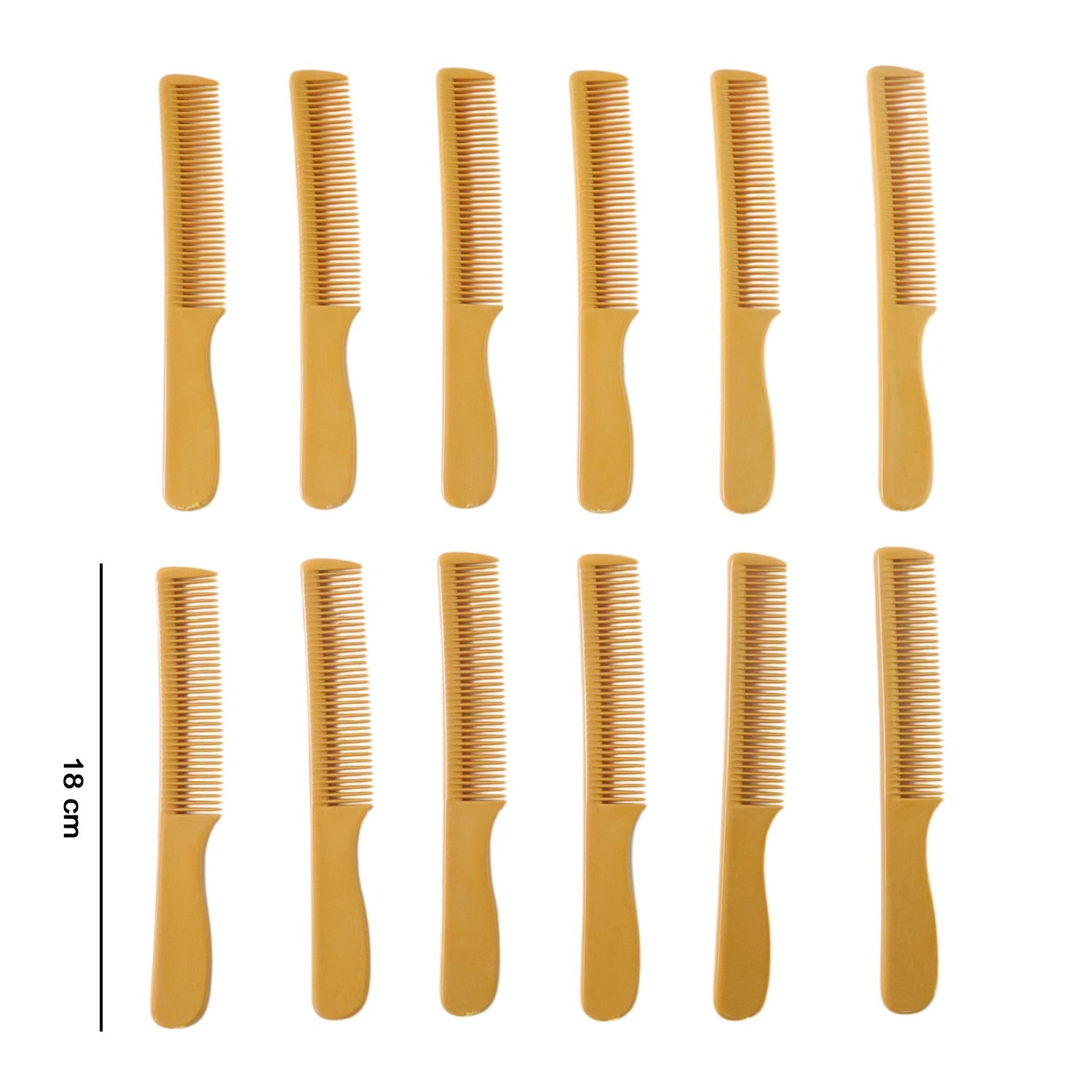 12 Pc Set, Premium Quality Plastic Hair Comb