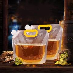 Airtight refrigerator storage bag with grains inside