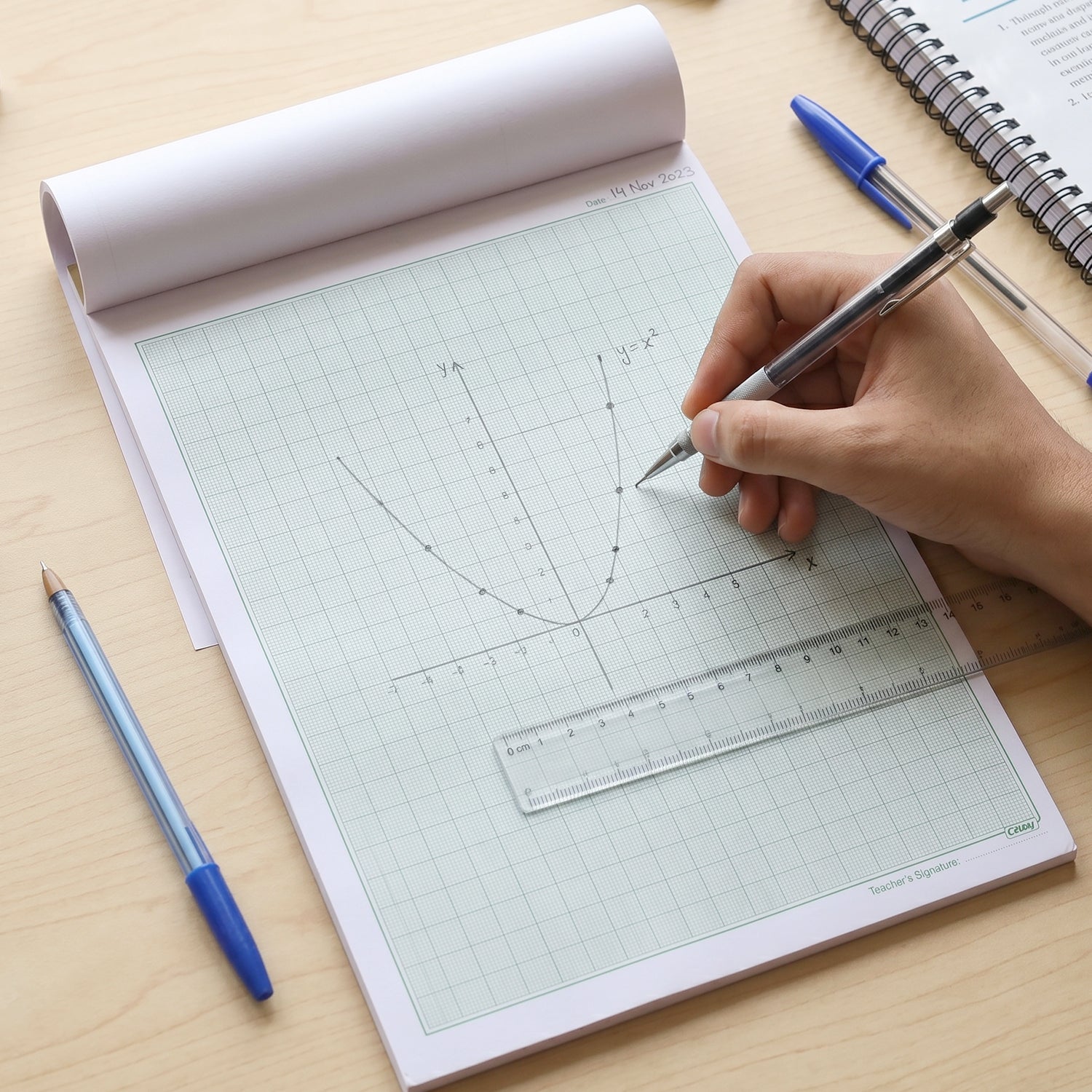 Oddy A4 Graph Paper Lifestyle Use 4