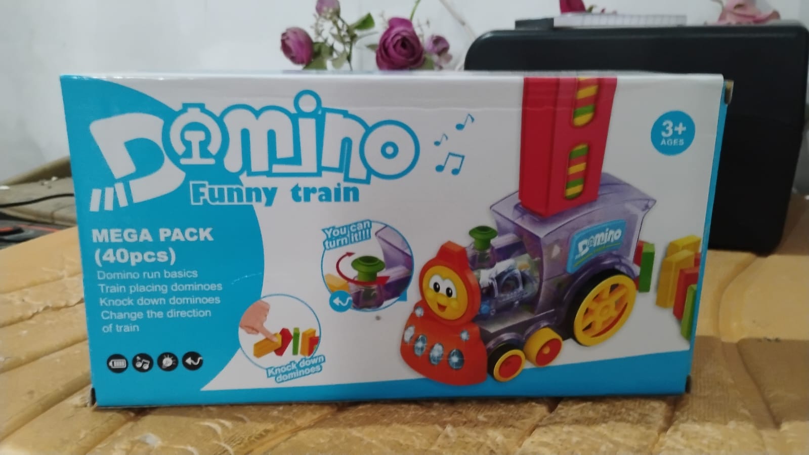 Domino Train Set â€“ 40-Piece Automatic Block Laying Toy | Little Blocks