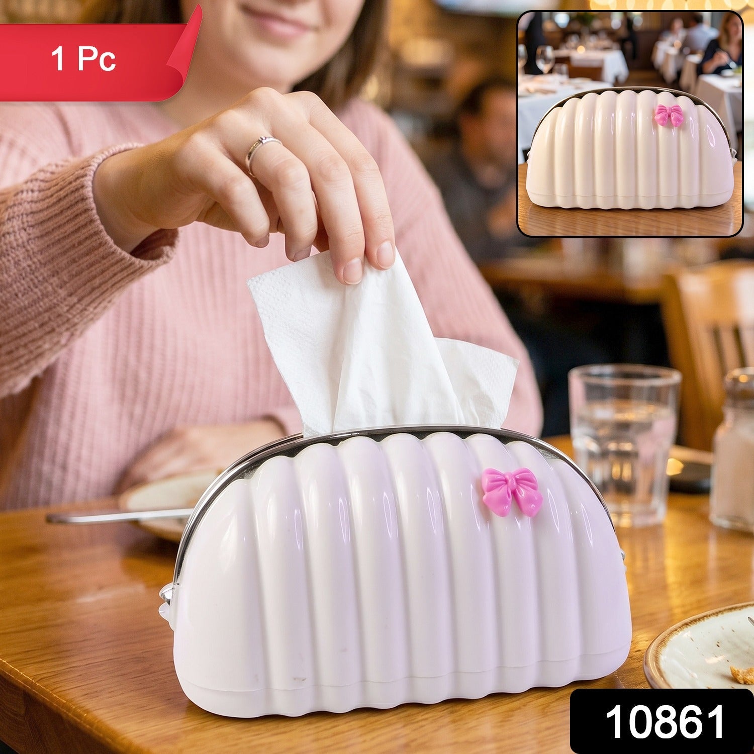 Shell Shape Creative Tissue Dispenser - Decorative Tissue Paper Holder Box