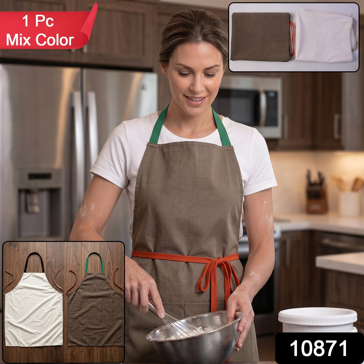 Kitchen apron with pockets pack