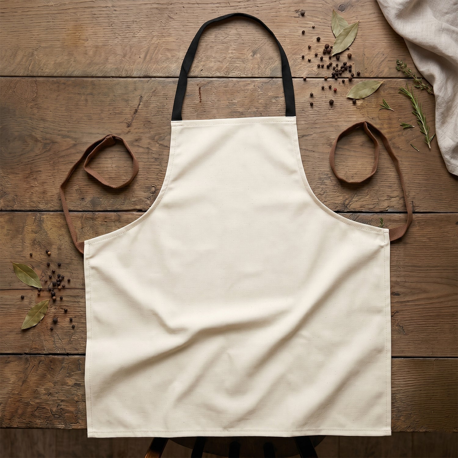 Apron adjustable straps detail
