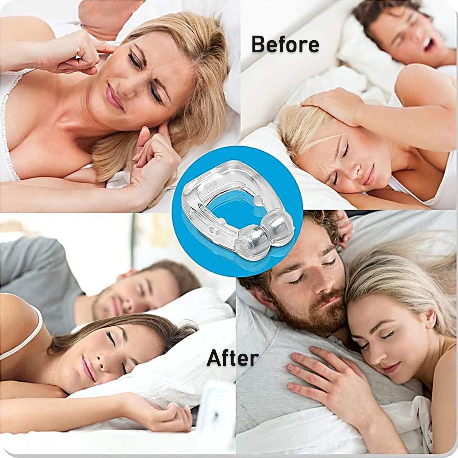 Silicone magnetic nose clip with mirror case