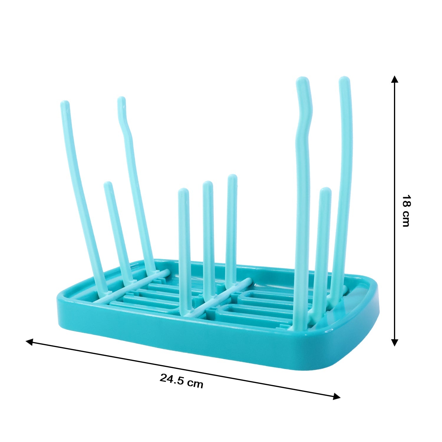 Removable tray collecting water under drying rack