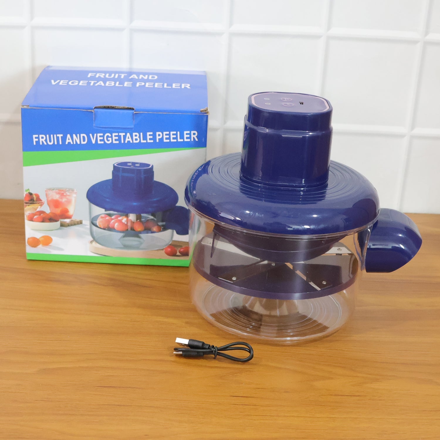 Lifestyle shot of the peeler in a modern kitchen setting