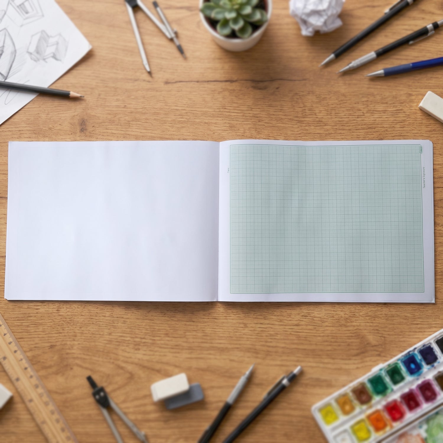 Oddy A4 Graph Paper Lifestyle Use 5
