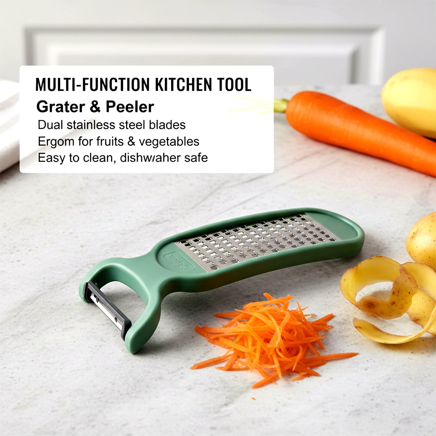 2 in 1 Grater and Peeler Kitchen Tool