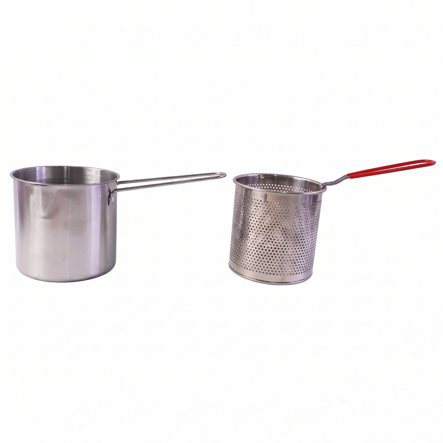 Frying pot set white bg