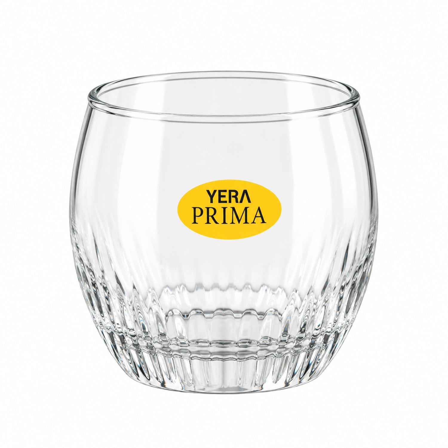 Yera Prima Naples Ribbed Glass Tumbler Set for Water and Juice (6 Pc)