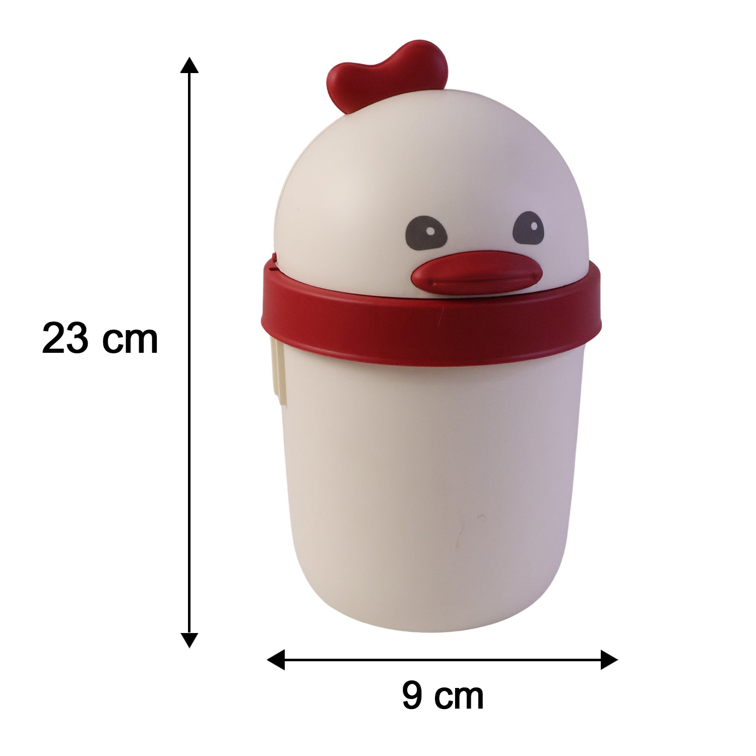 11376 mini desktop trash can size