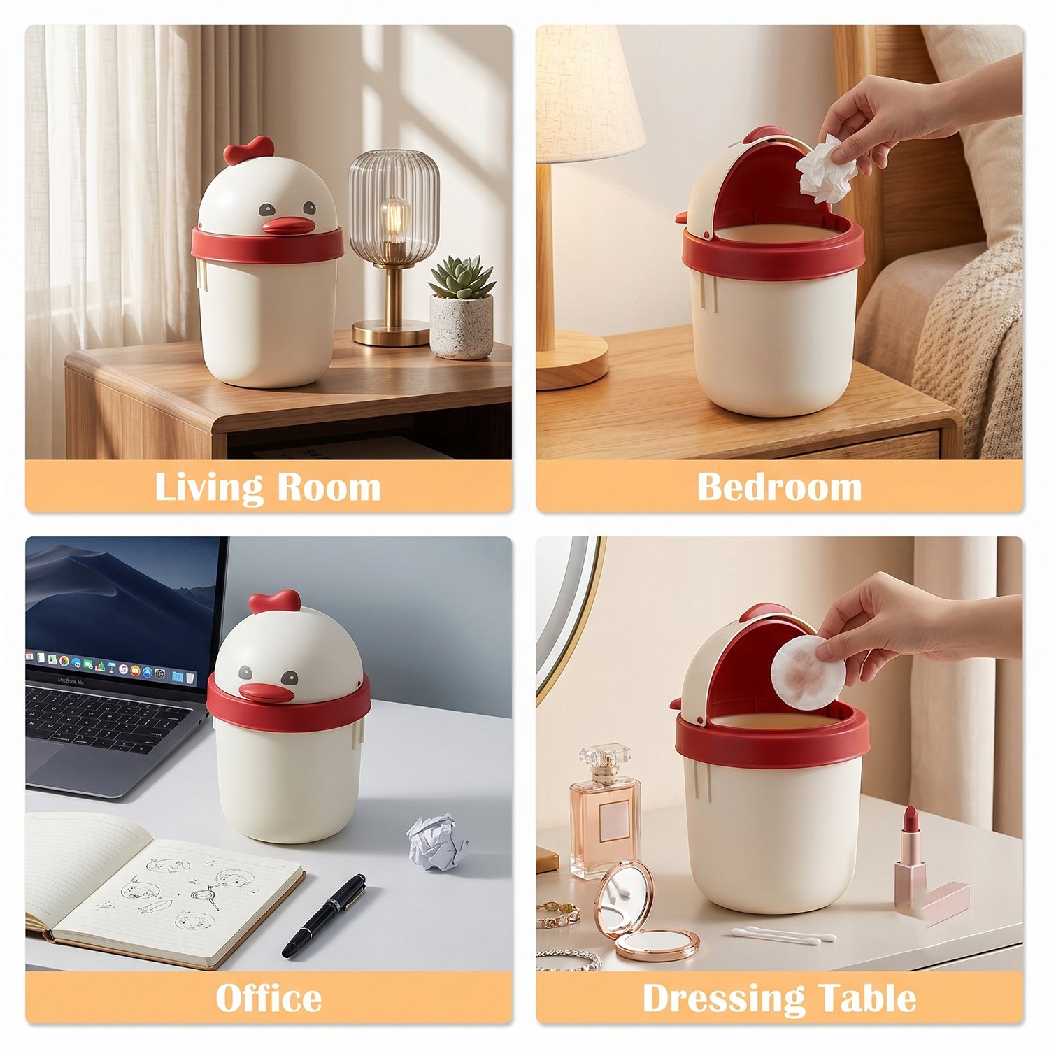 11376 mini desktop trash can live