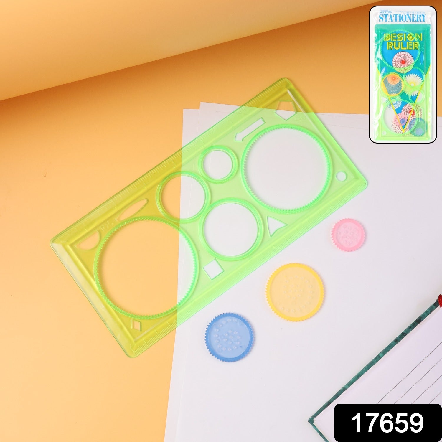 Design Ruler Spirograph Geometry Stencil Set