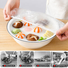 Elastic food cover for bowls and plates