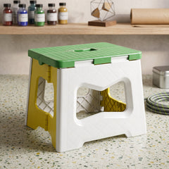 Heavy duty folding plastic stool product view
