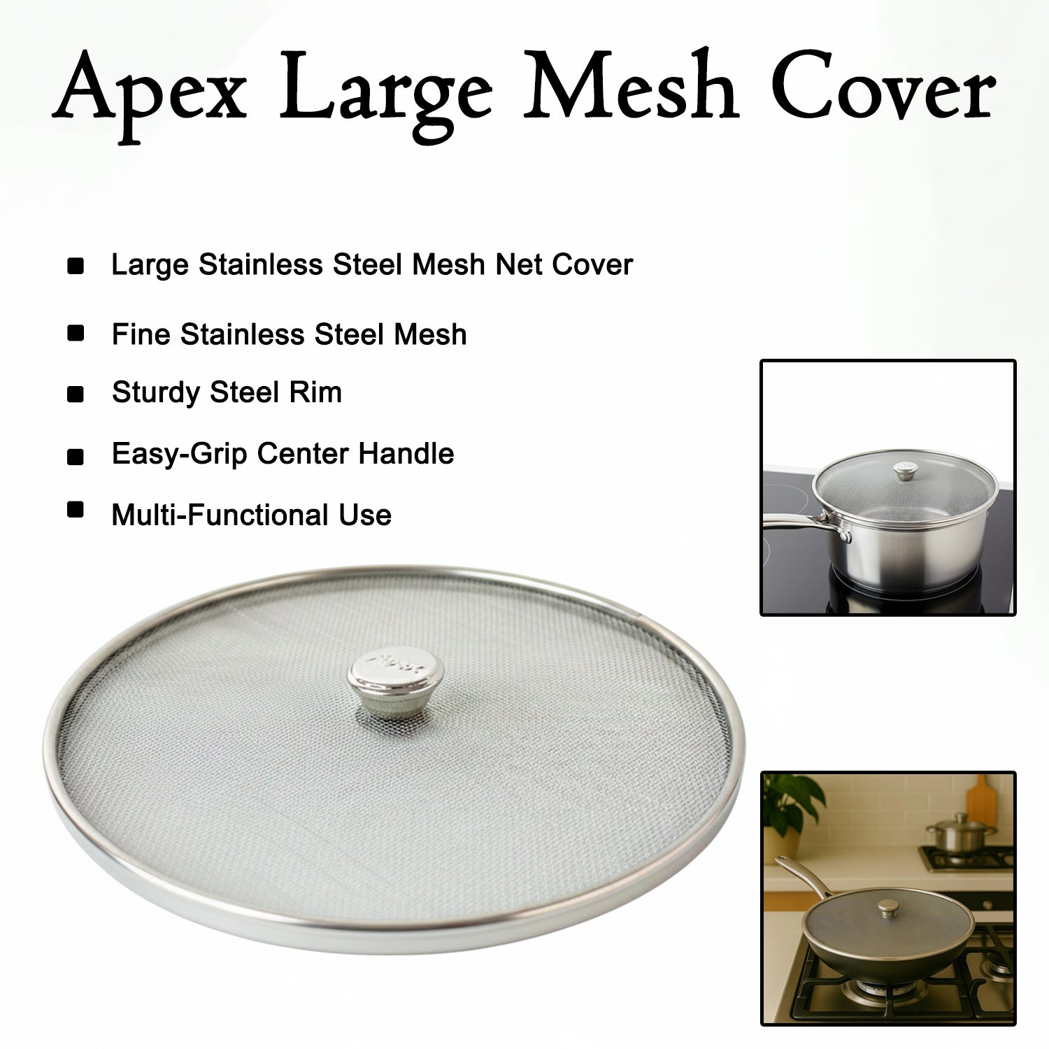 Apex large stainless steel mesh net cover product image
