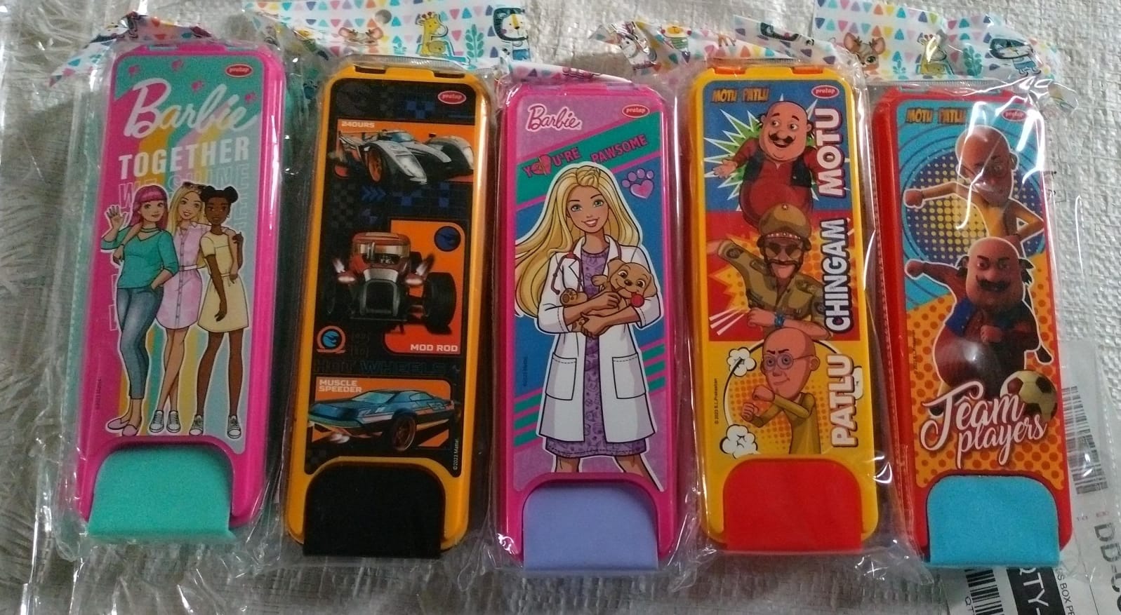 Mixed Design Cartoon Pencil Box for Kids